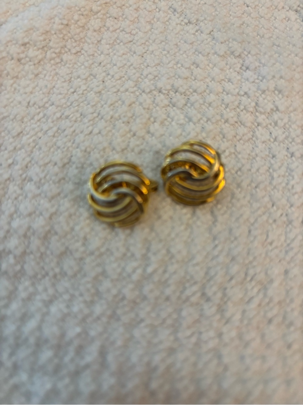 Gold Knot Clip-On Earrings - Women Jewelry